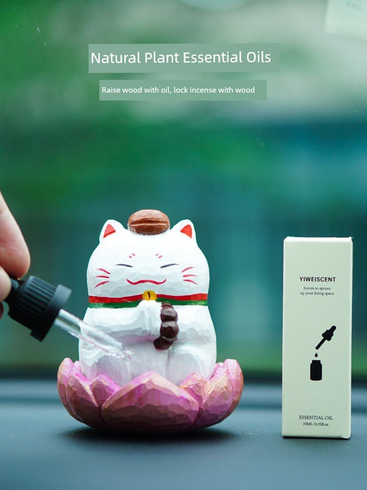 Aromatherapy Decoration Good Luck Lotus Buddha Series Chinese Block Shiba Inu Black Cat Fancy Cute Girl Girlfriends Birthday Gift