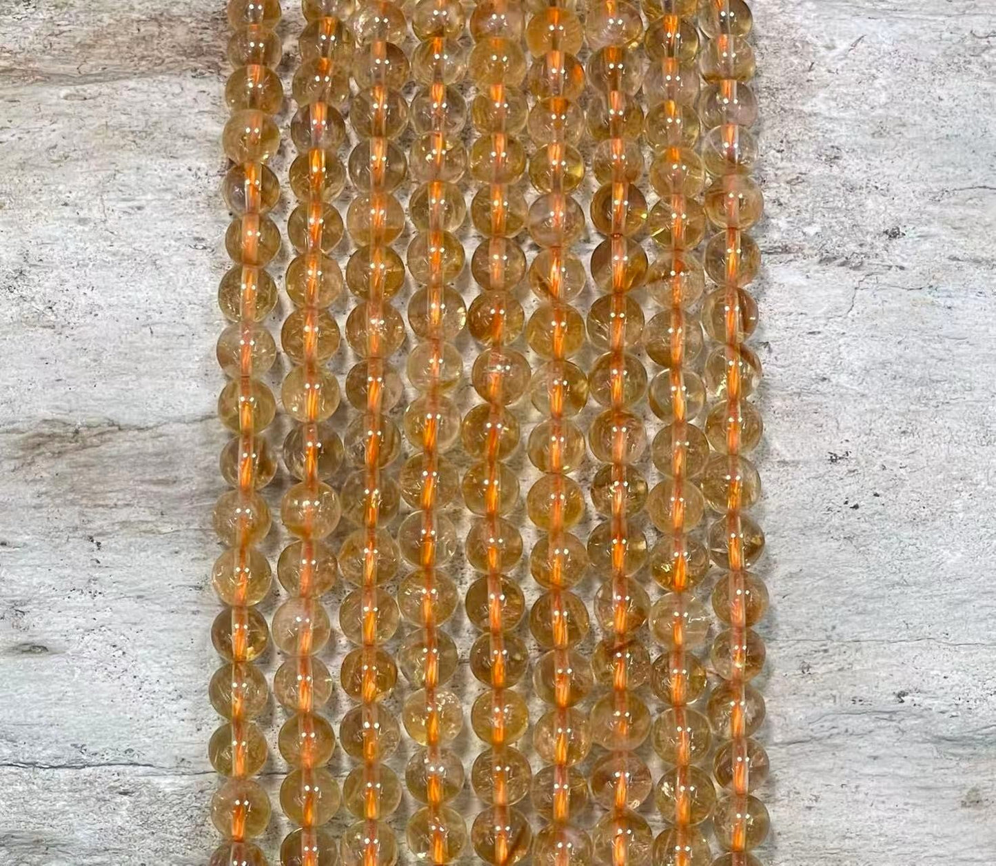 Citrine A Grade Round 6mm 8mm