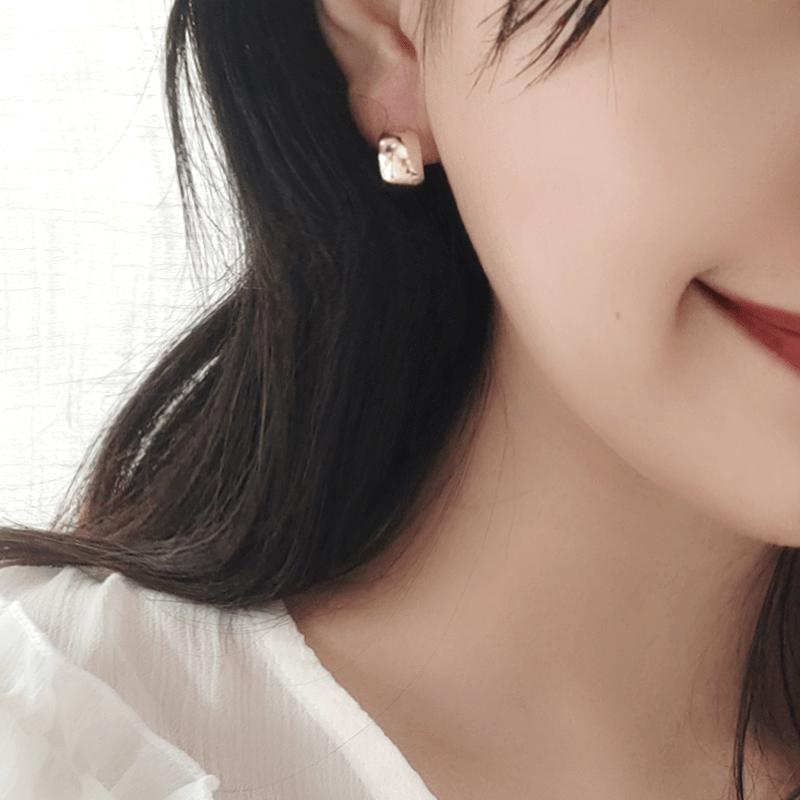 Exhibition Petite Sterling Silver Female Stud Earrings