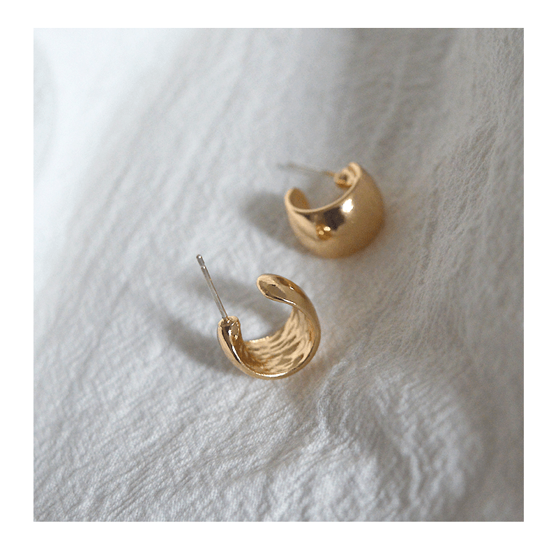 Exhibition Petite Sterling Silver Female Stud Earrings