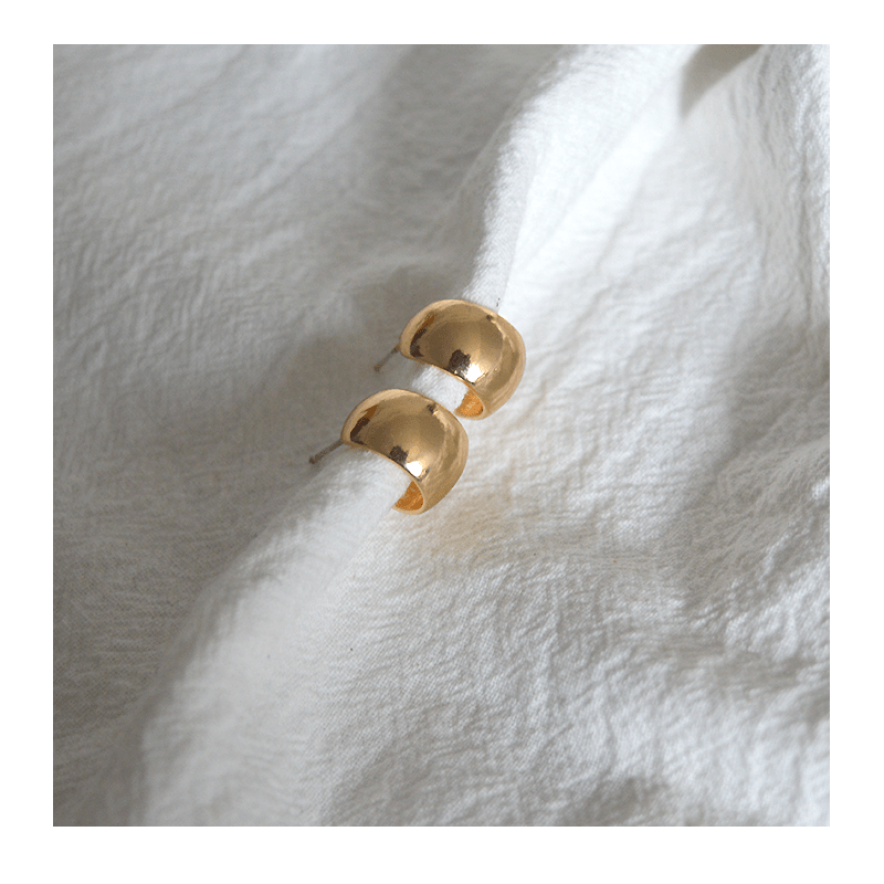 Exhibition Petite Sterling Silver Female Stud Earrings