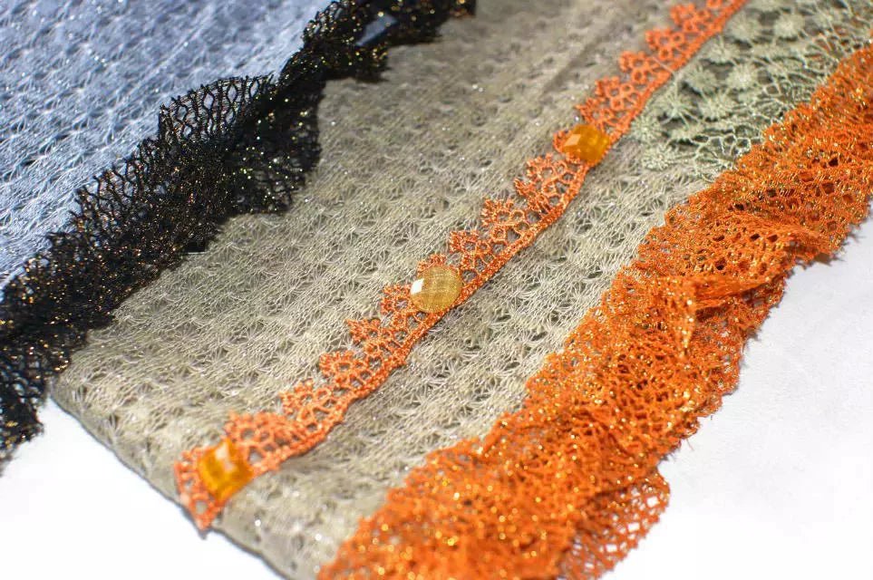Women's All-Match Lace Cut-out Sequined Scarf