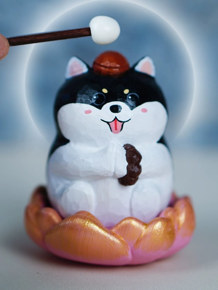 Aromatherapy Decoration Good Luck Lotus Buddha Series Chinese Block Shiba Inu Black Cat Fancy Cute Girl Girlfriends Birthday Gift