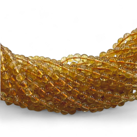 Citrine A Grade Round 6mm 8mm