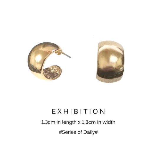 Exhibition Petite Sterling Silver Female Stud Earrings